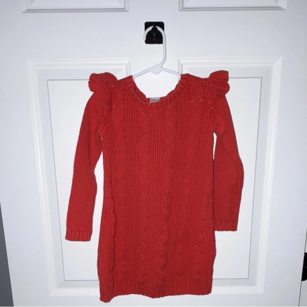 Carter's Vibrant Red Knit Dress Girls 4T